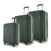 Safari Genius Alley Set of 3 (Cabin + Medium + Large) Trolley Bags Hard Case Polypropylene, 4 Wheels, 360 Degree Wheeling Luggage, Suitcase for Travel, Trolley Bags for Travel, Deep Forrest