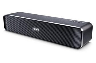 Mivi Fort H30 Portable Bluetooth Speakers Soundbar – [Newly launched] 30W Bluetooth Soundbar for Campus Life, 2.0 Channel, Sleek Design, 6 Hours Playtime, Multi-connectivity, Made in India
