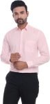 Colours ‘n’ Collars Men Solid Formal Pink Shirt