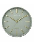 Nautica Luxury Finish Modern Wall Clock With Silent Non-Ticking Quartz Sweep Movement – 1Pc|12 Inch|Decorative Analog Clock For Home, Office, Bedroom, Kitchen & Living Room (Abs)(3D-Solid Matt-Green)