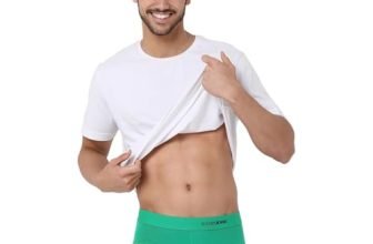 Underjeans by Spykar Men Green Solid Micromodal Basic Briefs UJNPBS043Green