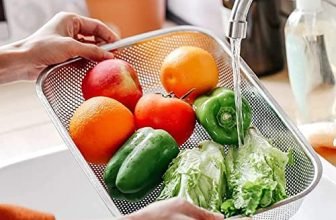 Stainless Steel Dish Rack Drain Basket with Drip Tray & Spoon Holder Dish Drainer for Kitchen Drying Stand/Kuda/Plate Rack/Bartan Over Sink Counter Dish Rack Drain Basket Steel Tray Kitchen (Basket)