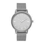 Sonata Poze Quartz Analog Grey Dial Mesh Strap Watch for Men-SP70039KM05W