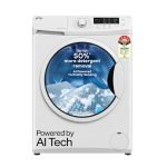 Godrej 8 Kg 5 Star, Ai Powered, Inbuilt Heater, Fabrisafe Drum, Eco Wash, Unbalanced Load Sensor, Stain Wash, Fully Automatic Front Load Washing Machine (Wfeon Crs 8012 5.0 Fkedm Glwh, Glacial White)