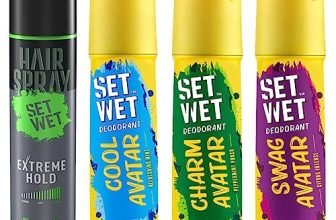 Set Wet Deodorant Spray Perfume for Men, 150ml (Cool, Charm and Swag Avatar Pack of 3) & Set Wet Hair Spray for Men Extreme Hold 200ml