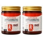 Pack of 2 Japanese Formula Soothing Massage Gel for Joint & Muscle Pain Relief – Arnica, Mugwort, Hyaluronic Acid – Back, Neck, Knee & Leg Massage Balm – 100% Herbal Fast Absorption Formula (Pack of 2)