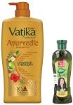 Dabur Vatika Ayurvedic Shampoo – 1L & Dabur Amla Hair Oil – 180 Ml