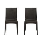 Cello Kraft Chair Set Pack Of 2 – Pearl Brown | Strong And Durable | Easy To Clean | Chair For Living Room, Bed Room, Kitchen, Office Room, Outdoor | 3 Years Warranty
