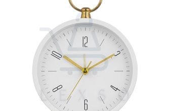 Lexso Vintage Twin Bell Table Alarm Clock With Night Led Light Heavy Slippers Extra Loud Alarm Ideal For Student And Kids Bedroom Twin Bell Alarm Clock Table Top Clock Night (Classic White)