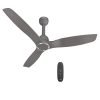 Havells Stealth Slim Bldc 1200 Mm Ceiling Fan | Remote Controlled, High Air Delivery Fan | 5 Star Rated, Upto 50% Energy Saving, Reverse Rotation, 2 Year Brand Warranty | (Pack Of 1, Stone Grey)