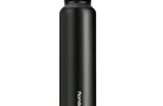 Longway Rush 1 LTR Stainless Steel Water Bottle | Leak-Proof & Rust-Free Design | Perfect for School, Office, Home, Gym, Travel & Ideal for Men, Women & Kids (1000 ml, Black).