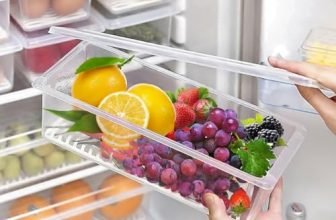 Senego (Pack Of 2 Fridge Storage Boxes, Plastic Boxes For Storage, Storage Box For Kitchen, Kitchen Organizer Items, Fridge Organiser, Kitchen Storage Container Set