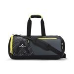 Aristocrat Beast Polyester 48cm Gym Duffle Bag for Men and Women with Multiple Pockets and Separate Shoe Compartment for Travel, Sports and Workouts (Black)