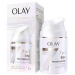 Olay 7in1 Ultra-light Gel Moisturizer | Niacinamide, Vitamin C, Collagen Peptides | Fights 7 Issues for Smooth & Glowing Skin | Normal to Oily Skin | Dermatologically Tested | Non Comedogenic | 50g