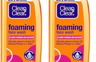 Clean & Clear Foaming Facewash For Oily Skin, Brown, 240Ml (Pack Of 2)