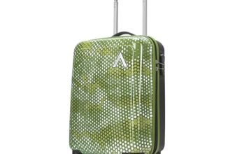 Aristocrat Cabin Combat Trolley Bag, 53 Cm Small Hardside Luggage | 8 Wheels, Combination Lock | Polycarbonate | 5 Year International Warranty | Green