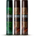 Engage Nature Deo: 2 Woody Musk & 1 Forest Fresh (150ml X 3) Deodorant Spray  –  For Men(450 ml, Pack of 3)