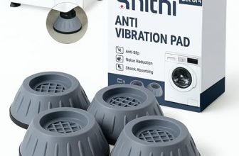 SHITHI Anti Vibration Pads for Washing Machine | Heavy Duty Shock Absorber Feet | Universal Fit for All Washers & Furnitures Heightening Pads with Suction | Noise & Movement Reducer (Set of 4)