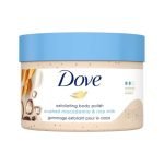 Dove Exfoliating Body Polish| Body Scrub |Deeply Nourishing Crushed Macadamia And Rice Milk |Moisturises & Brightens Skin | Sulphate Free|298Gm