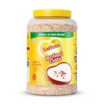 Saffola Rolled Oats | 1kg Jar | Soft & Creamy | Power of Protein, Iron & Fibre, Nutritious grain | No added sugar & Preservatives | Helps manage weight | Aids Digestion