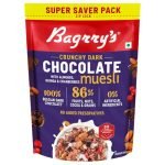 Bagrry’s Crunchy Dark Chocolate Muesli 700g / 750g | 100% Belgian Dark Chocolate Muesli | 86% Fruits, Nuts, Cocoa & Grains | No Artificial Ingredients | High Fibre Breakfast Cereal