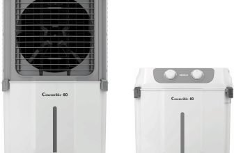 HAVELLS 80 L Desert Air Cooler(Grey, White, Convertible-80)