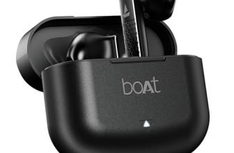Boat Airdopes 91 Prime, 45HRS Battery, 13mm Drivers, Metallic Finish, Low Latency,ENx Tech, Fast Charge, v5.3 Bluetooth TWS in Ear Earbuds Wireless Earphones with mic (Midnight Black)
