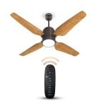 Havells 1200Mm Momenta Underlight Bldc+ Ceiling Fan | Remote Controlled, Smart Fan, Iot Enabled, Alexa & Google Home Compatible | Upto 60% Energy Saving, 2 Year Warranty | (Smoke Brown Pine Wood)