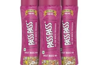 Pass Pass Sweet Magic Mix Spice-Based Mouth Freshener | Digestive, High in Fiber & Antioxidants | For Fresh Breath | Pack of 3-115g Each