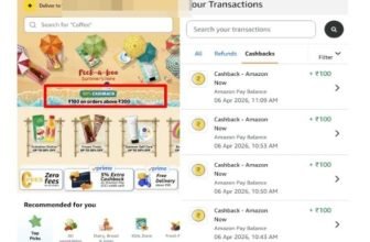 *Amazon is giving ₹100 cashback on Amazon Now orders above ₹200 👀* Likely location/account specific