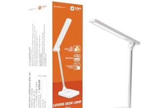 Orient Electric 3W Rechargeable LED Linear Desk Lamp with 3 Grade Dimming Light | Adjustable Table Lamp for Study |3 in 1 Color Changing (Cool White, Warm White & Natural Light) | Pack of 1