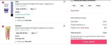 Loot Myntra | Flat 240 Off Add any products, make cart value of 500+Apply Code : SPECIALCART