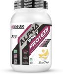METTLE Alpha whey protein Whey Protein(1 kg, Banana Delight)