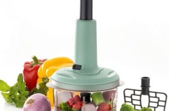 MACARIZE Vegetable & Fruit Chopper(1 Container, 1 Pressing Head)