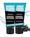 Bombay Shaving Company Charcoal Face Wash For Men | Anti Pollution And Brightening | Oil Control Face Wash For Men – 2 X 100G