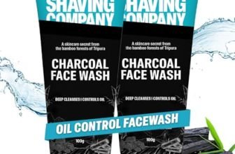 Bombay Shaving Company Charcoal Face Wash For Men | Anti Pollution And Brightening | Oil Control Face Wash For Men – 2 X 100G