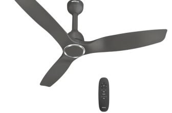 Havells Stealth Slim Bldc 1200 Mm Ceiling Fan | Remote Controlled, High Air Delivery Fan | 5 Star Rated, Upto 50% Energy Saving, Reverse Rotation, 2 Year Brand Warranty | (Pack Of 1, Graphite)