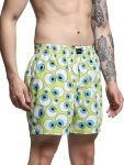 Jack & Jones Men Graphic Print Regular Fit Mid Rise Yellow Boxer