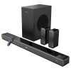 ZEBRONICS Juke BAR 9510WS PRO Dolby 5.1 Soundbar, Dolby Audio, 600 Watts, Wireless (Dual Rear Satellites & 6.5″ Subwoofer), Triple Driver Soundbar, Bluetooth v5.1 | HDMI (ARC) | Optical | USB | AUX