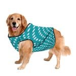 Sage Square Funky Soft Material Dog T-Shirt | Cool/Funky Print Pet | Soft Light Weight | Comfortable & Breathable Dog Clothing | Trendy Vest Outfit (XLarge – 26 inch) (Polka Sky Blue)