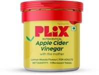 The Plant Fix Plix Apple Cider Vinegar Effervescent | Lemon Masala | No Added Sugar(3 Tablets)