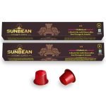 SUNBEAN Nicamalai Gourmet Coffee Capsules Box | Intensity – 9 | Nespresso® Compatible | Single Serve | Medium-Dark Roast | Pack of 20