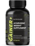 Nutri Guide Ayurvedic Gain+ Weight & Mass Gainer Supplement(90 Capsules)