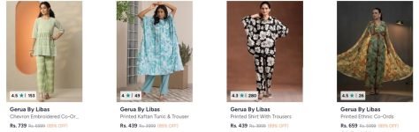 Upto 89% Off On Gerua By Libas Co Ords.