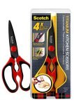 3M Scotch Titanium Kitchen Scissors | Anti-Microbial, Rust-Free And Detachable Blades | Cuts Through Meat, Soft Bones | Nut-Cracker | Scaling Fish