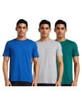 Amazon Brand – Symbol Men’s Solid Regular Fit Half Sleeve Cotton T-Shirt ,Multicolor4,LARGE,Combo Pack of 3