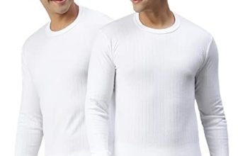 Lux Parker Men’S Pack Of 2 White Thermal Top (Size : 80Cm)