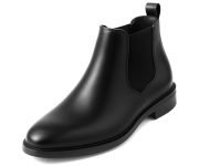 Kraasa Men’S Slip On Fashion Chelsea Boots | High Tops, Soft Cushioned Insole, Comfortable Fit, Trendy, Stylish Boots Black Uk 8