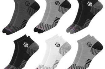 SWAGR 12 Pairs Sports Cotton Ankle Length Socks for Men, Pack of 12., Assorted