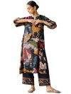 ANNI Designer Women’s Rayon Viscose Straight Printed Kurta with Palazzo (AATMAJA Multi_M_Multicolor_Medium)